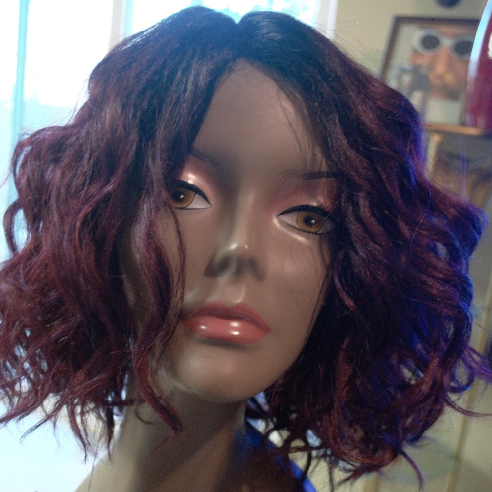 New Human Hair Blend Wig